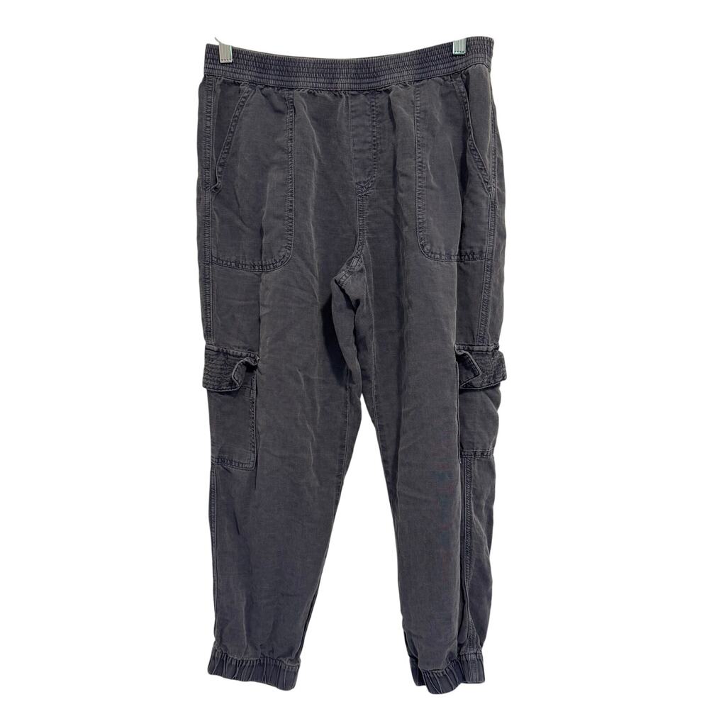 Cynthia Rowley Linen Blend Blue Gray Joggers size M